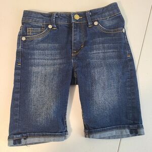 Levi’s Signature Blue Denim Jean Bermuda Shorts Girls Size 6x Regular Adjustable